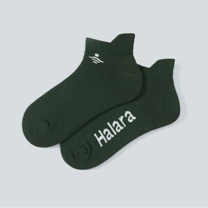 🆕 Halara Letter Print Pickleball Ankle Socks in Dark Green
